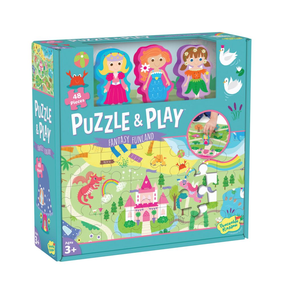 Puzzle & Play: Fantasy Funland Floor Puzzle From MindWare