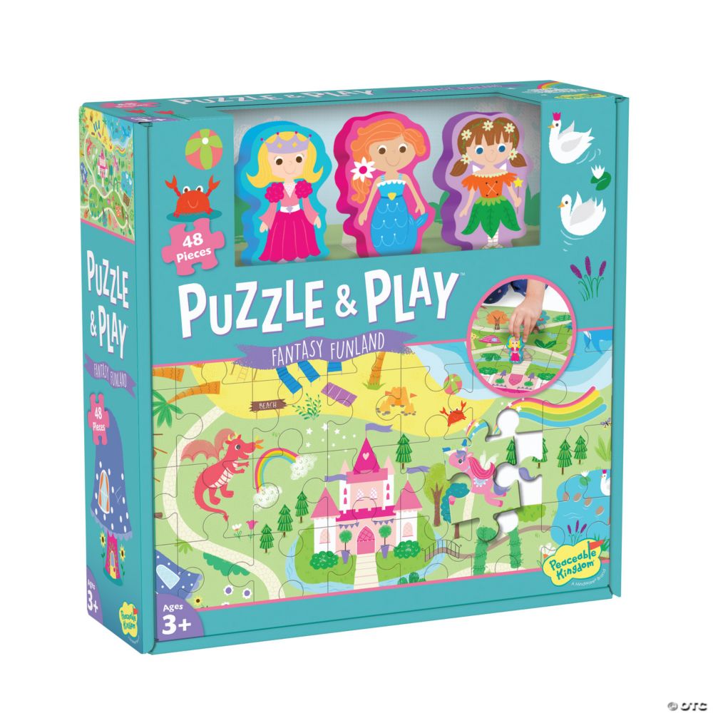 Puzzle & Play: Fantasy Funland Floor Puzzle From MindWare