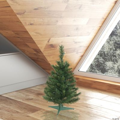 Vickerman 24" Imperial Pine Artificial Christmas Tree, Clear Duralit