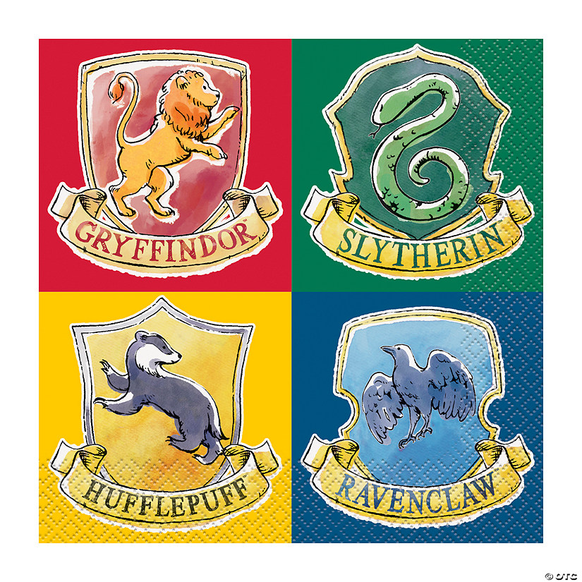 Harry Potter™ Party 4 Houses of Hogwarts Luncheon Napkins - 16 Pc.