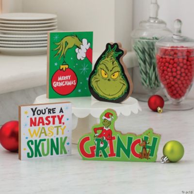 Dr. Seuss™ The Grinch Christmas Tabletop Blocks 4 Pc.
