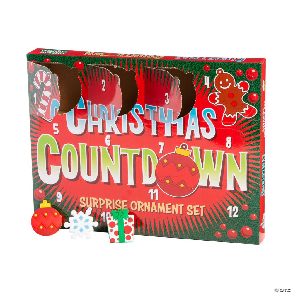 Countdown 12 Days of Christmas Ornaments Gift Set