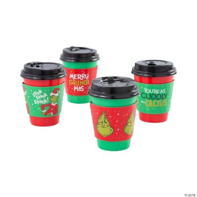 9 oz. Dr. Seuss™ The Grinch Disposable Paper Coffee Cups with Lids