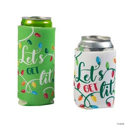 Let's Get Lit Personalized Slim Can Cooler