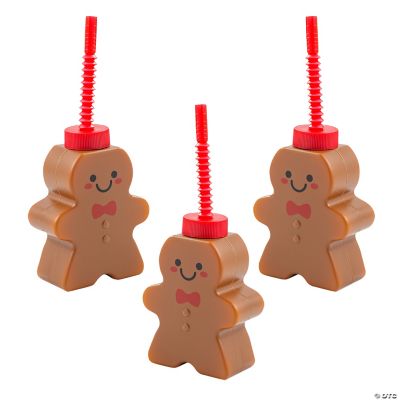 10 Piece Set Christmas Gingerbread Cookie Straw Toppers – The Tumbler Grip