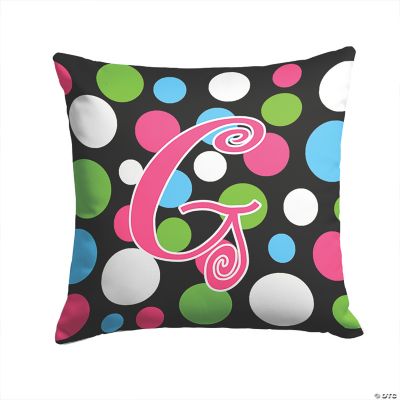 Caroline's Treasures Letter G Initial Monogram Polkadots and Pink