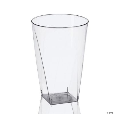 Kaya Plastic Crystal Cups- 9 oz Clear Round 20 Pcs