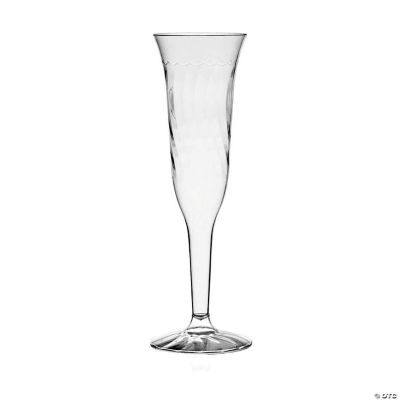 Kaya Collection 5 Oz Clear Plastic Champagne Flutes 96 Flutes Oriental Trading