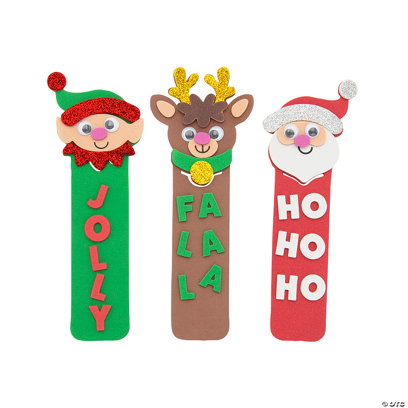 Christmas Character Bookmark Craft Kit - Makes 12 | Oriental Trading
