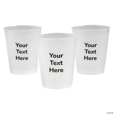 Personalized 16 oz. Shatterproof Plastic Cups