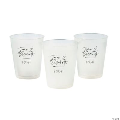 12 oz. Bulk 50 Ct. Clear Frosted Reusable Plastic Cups