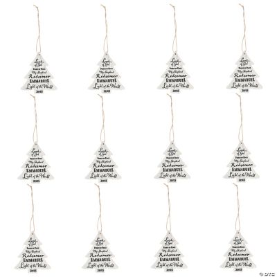 Names of Jesus Christmas Tree Ornaments 12 Pc.