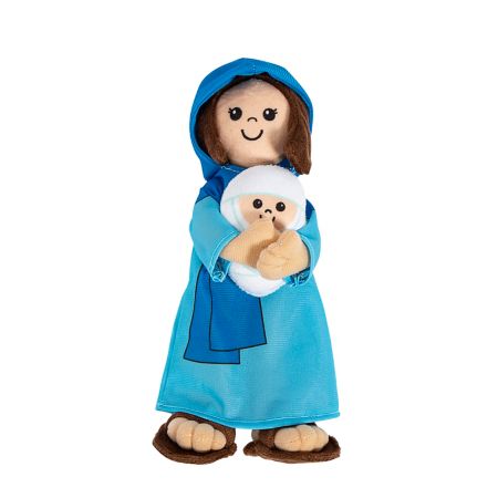 Mary Holding Baby Jesus Plush Toy