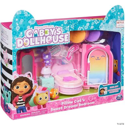 Gabby's Dollhouse Pillow Cat's Sweet Dreams Bedroom Playset