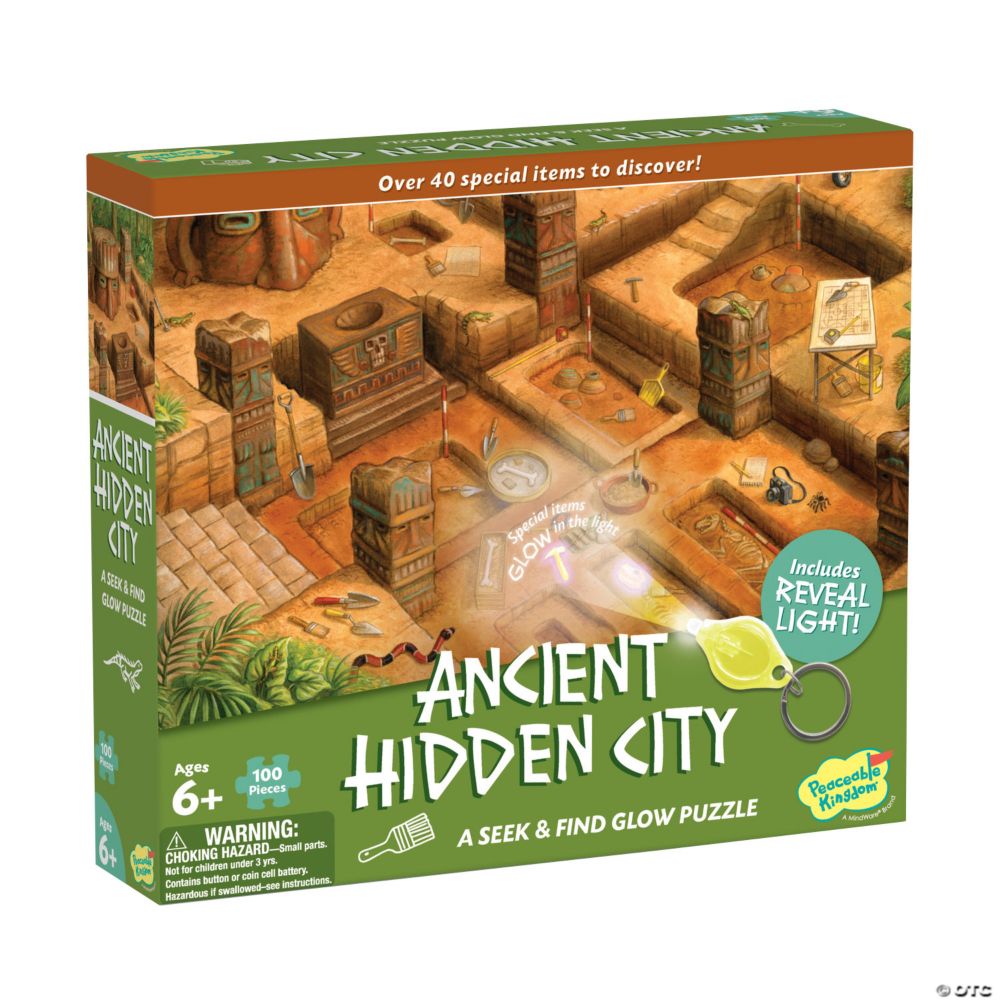Ancient City Seek & Find Glow Puzzle From MindWare