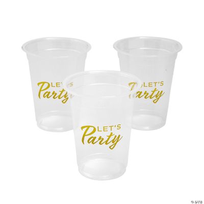 Bulk 50 Ct. Let’s Party Disposable Plastic Cups Oriental Trading