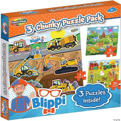 Blippi Chunky Puzzles for Kids by Creative Kids 3 Chunky Puzzles for