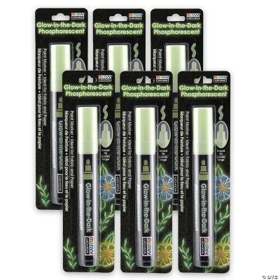 Oriental Trading : Customer Reviews : .36-oz. Glow-in-the-Dark Assorted  Colors Fabric Paint Pens - Set of 6