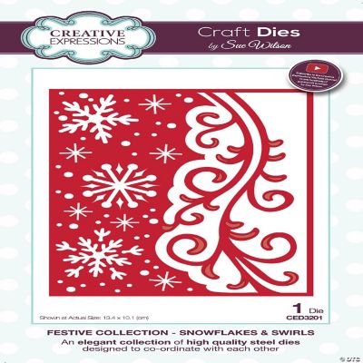 Creative Expressions Dies by Sue Wilson Festive Snowflakes Swirls ...