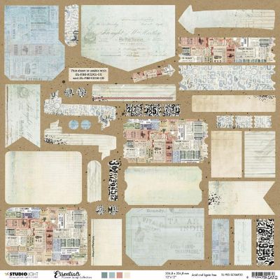 Studio Light SL Scrap Labels Usable With Dies Planner Essentials ...