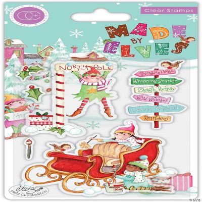 Craft Consortium Made By Elves Stamp Set Sleigh Oriental Trading
