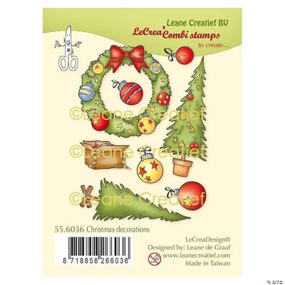 Leane Creatief Lecreadesign Combi Clear Stamp Christmas Decorations ...