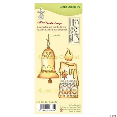 Leane Creatief Lecreadesign Combi Clear Stamp Christmas Bell Candle ...