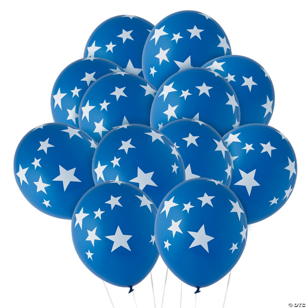 Stars 11" Latex Balloons - 24 Pc.