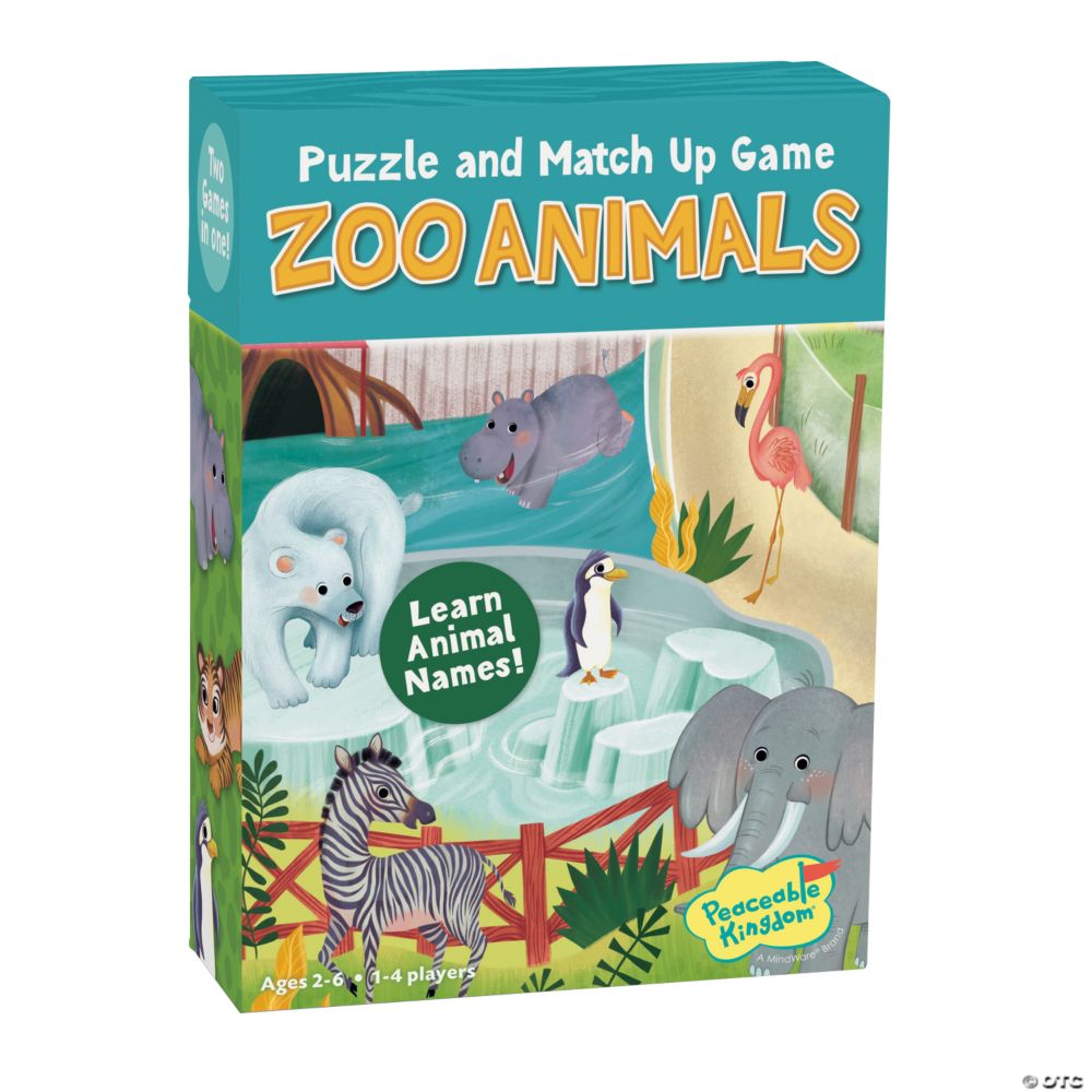 Zoo Animal Puzzle & Match Up Game From MindWare
