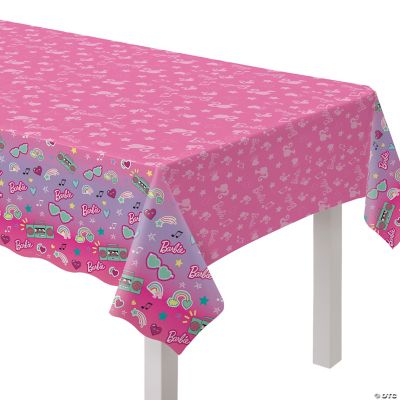54" x 96" Barbie ® Dream Together Plastic Tablecloth - Discontinued