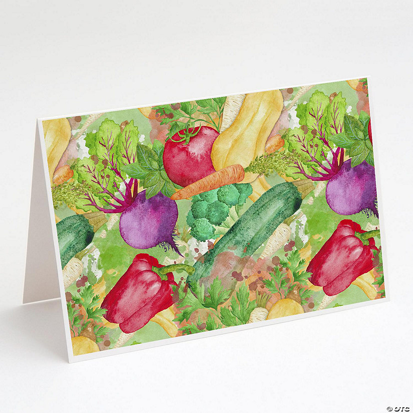 HMK Assorted Watercolor Vegetables Recipe Cards 
