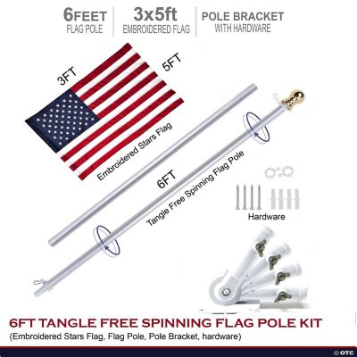 Thin Red Line USA Stick Flag 4x6 In
