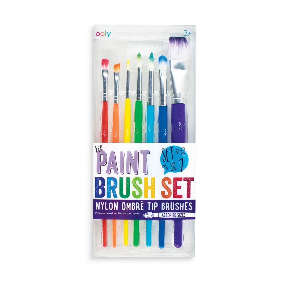 Ooly Lil Paint Brush Set Of 7 From MindWare