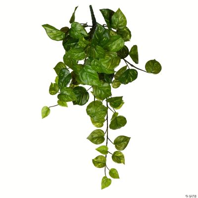 Vickerman 18" Artificial Pothos Hanging Bush, Set of 3 Oriental Trading