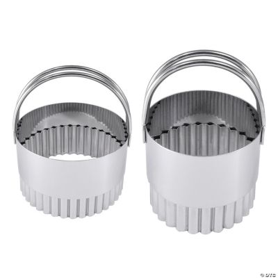 Fluted Biscuit Cutter 2 Piece Set Oriental Trading