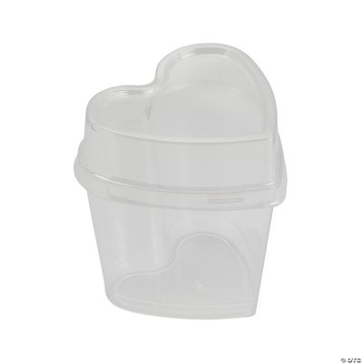 Heart Shaped Plastic Containers Lids