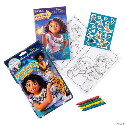 Grab and Go Play Packs Includes 2 Mini Crayons, Sticker, Coloring - Pa