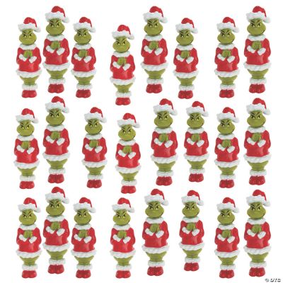 Straw topper Christmas Grinch Set Of 3