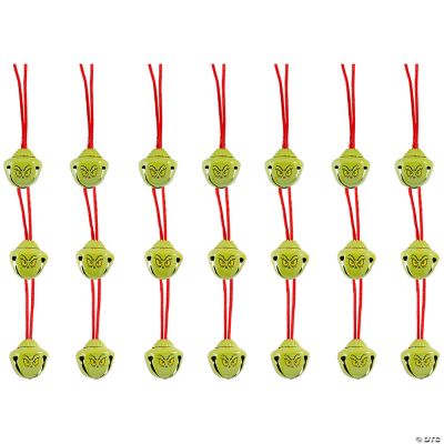 Bulk 144 Pc. Dr. Seuss™ The Grinch Jingle Bell Necklaces Oriental Trading