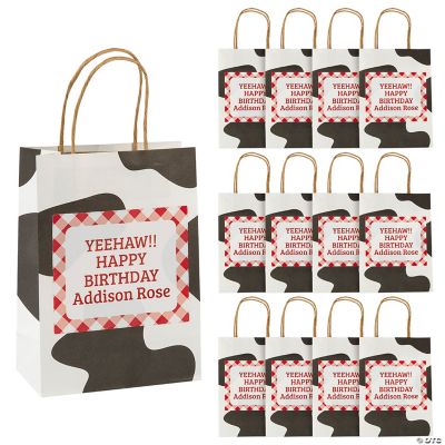 Custom Full Print Gift Bag with Tissue Paper for Shopping