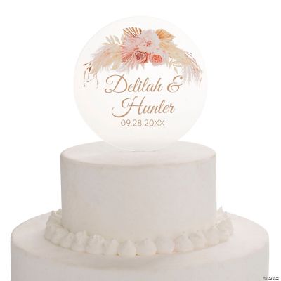 Custom Clear Acrylic Cake Topper, BIRCH HILL DESIGNS