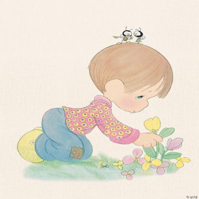 Precious Moments It's Spring! Canvas Wall Art - 8x10