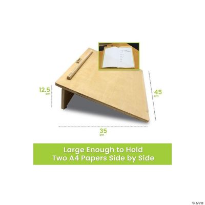 Playlearn Extra Wide Wooden Writing Slope Natural