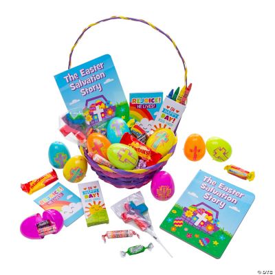 216 Pc. He Lives Religious Easter Basket Kit for 36