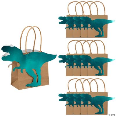 4 1/2" x 5 1/2" Small Dinosaur Gift Bags 12 Pc. Oriental Trading