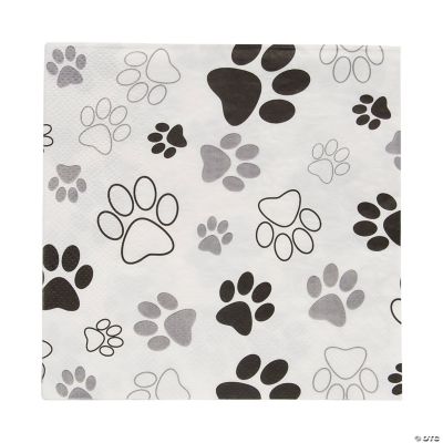 Paw print party paper luncheon napkins 16 pc 