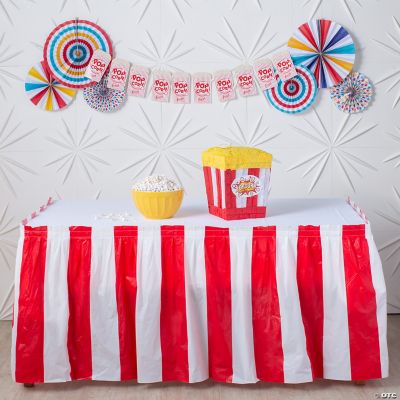 Popcorn Carnival Party Decorating Kit 9 Pc. Oriental Trading