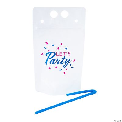 Custom Reusable Party Pouch Drink Pouches Booze Bags 