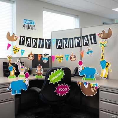 Party Animal Desk Decorating Kit 12 Pc. Oriental Trading