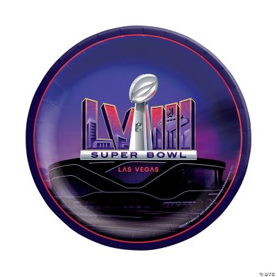 Super Bowl LVII 2023 Snack Plates 8ct - Litin's Party Value